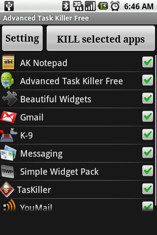 Advanced Task Killer HTC Hero Factory Reset (+ интернет настройки и най важните програми)